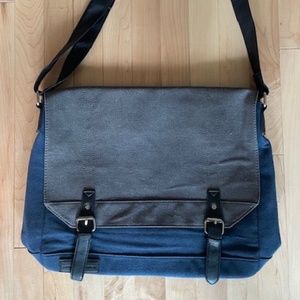 French Connection Canvas Crossbody Messenger Bag